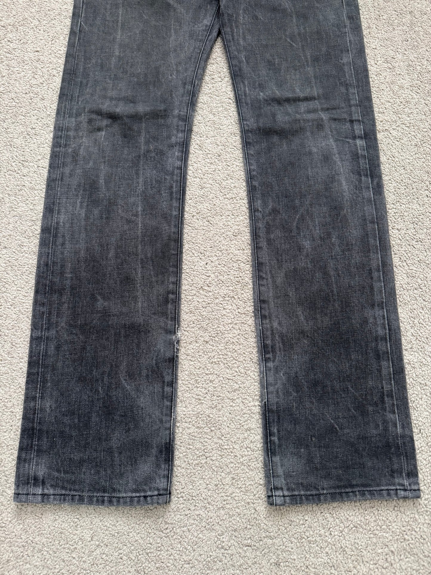 SS03 Dior Homme by Hedi Slimane MIJ Washed Black Denim Jeans