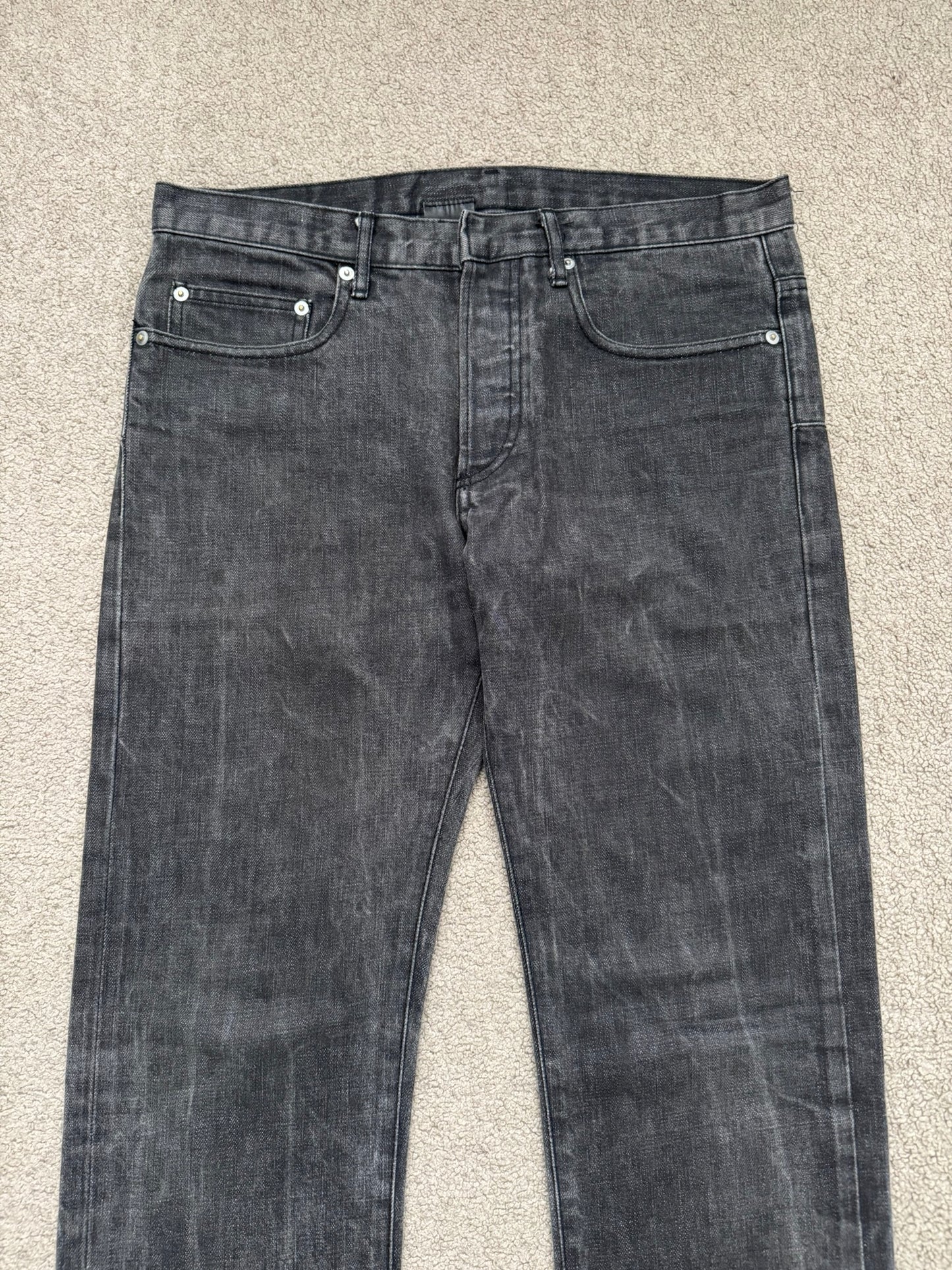 SS03 Dior Homme by Hedi Slimane MIJ Washed Black Denim Jeans