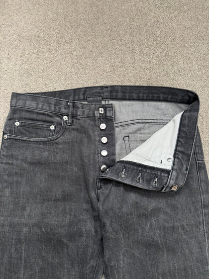 SS03 Dior Homme by Hedi Slimane MIJ Washed Black Denim Jeans