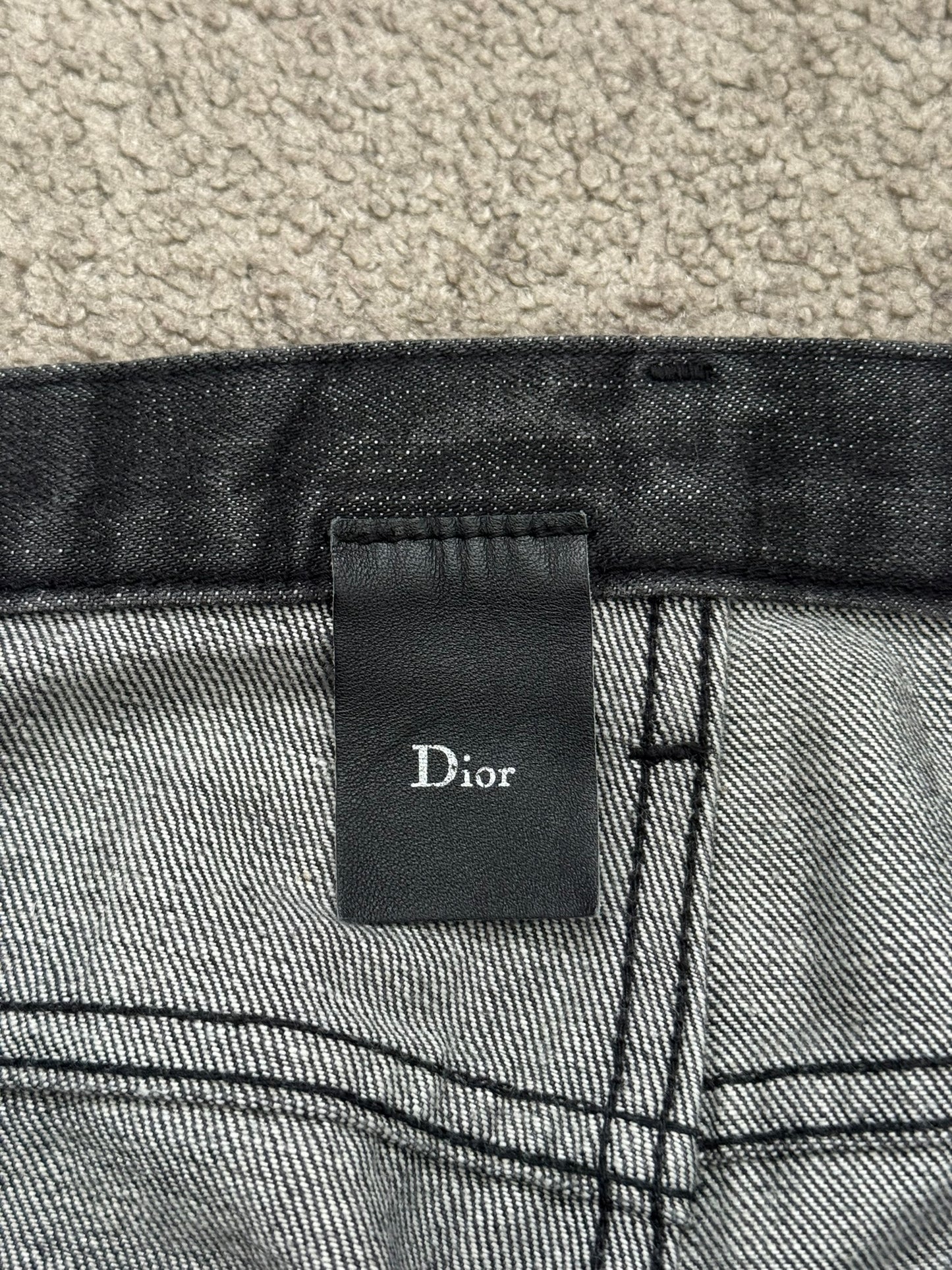 SS03 Dior Homme by Hedi Slimane MIJ Washed Black Denim Jeans