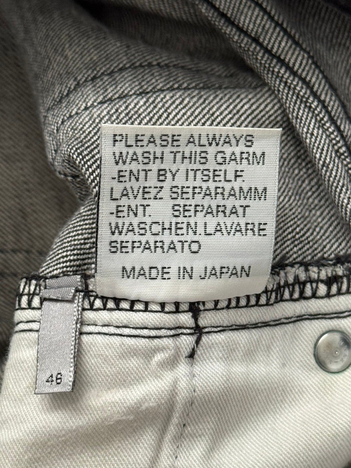 SS03 Dior Homme by Hedi Slimane MIJ Washed Black Denim Jeans