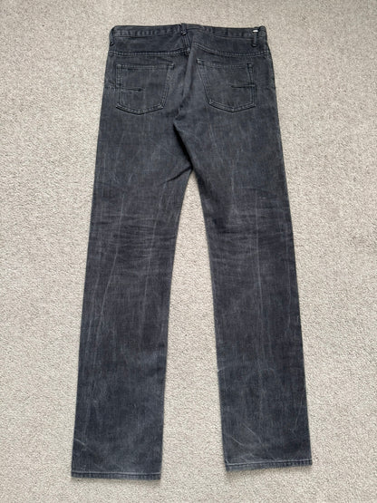 SS03 Dior Homme by Hedi Slimane MIJ Washed Black Denim Jeans
