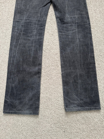 SS03 Dior Homme by Hedi Slimane MIJ Washed Black Denim Jeans