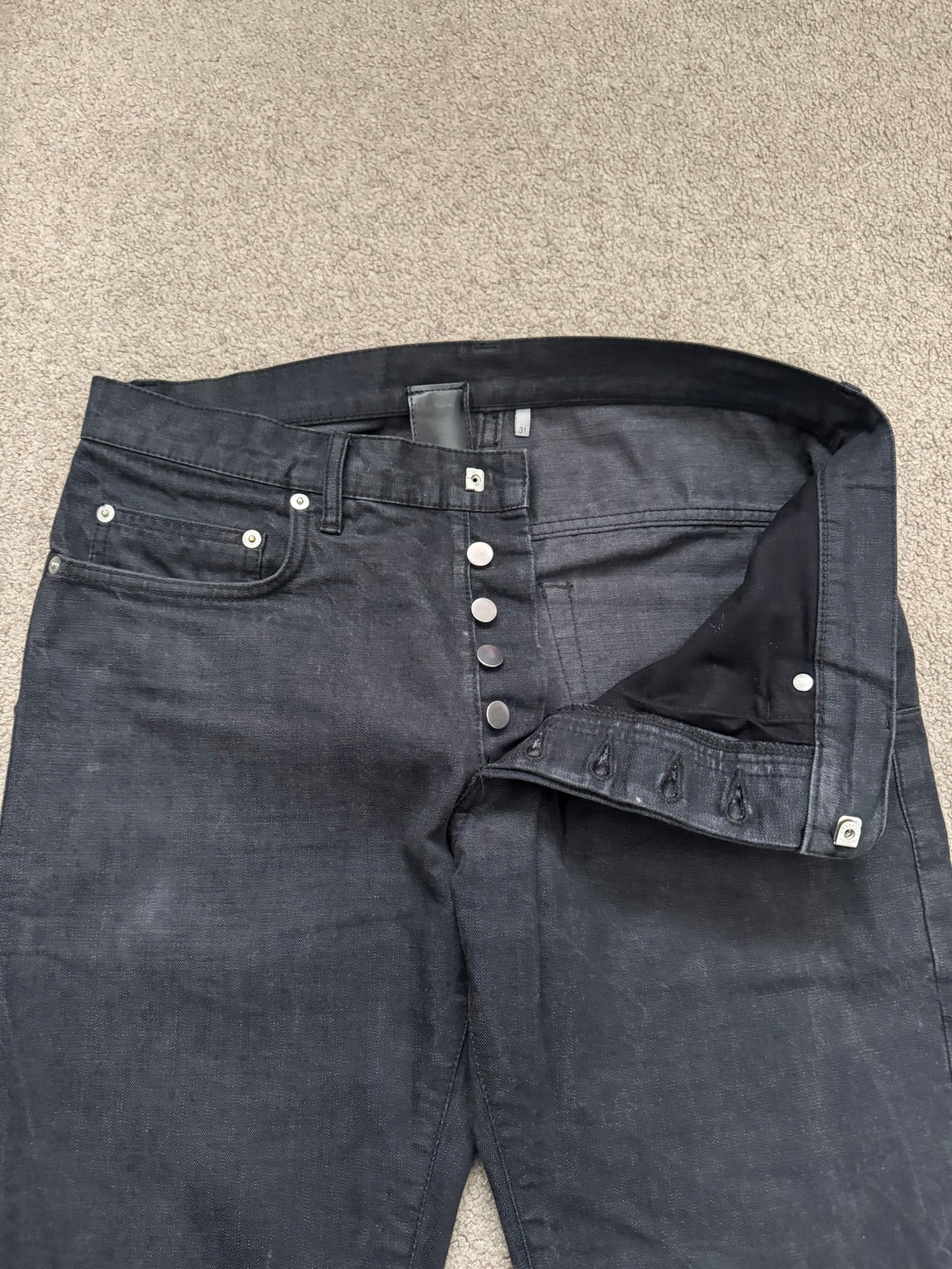 Dior Homme by Hedi Slimane MIJ Black Denim Jeans