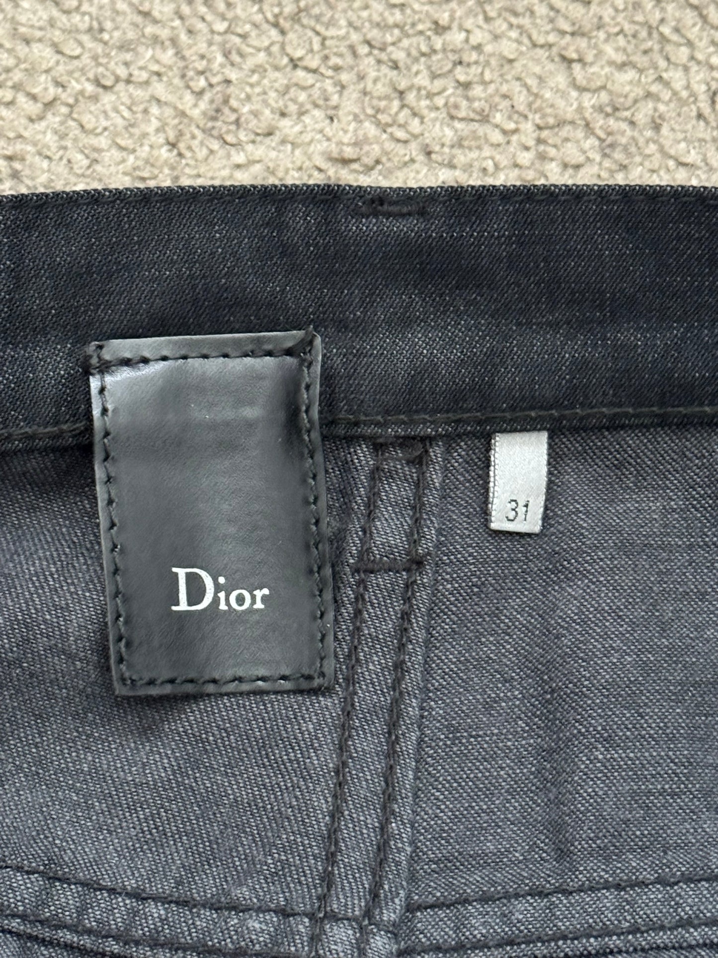 Dior Homme by Hedi Slimane MIJ Black Denim Jeans