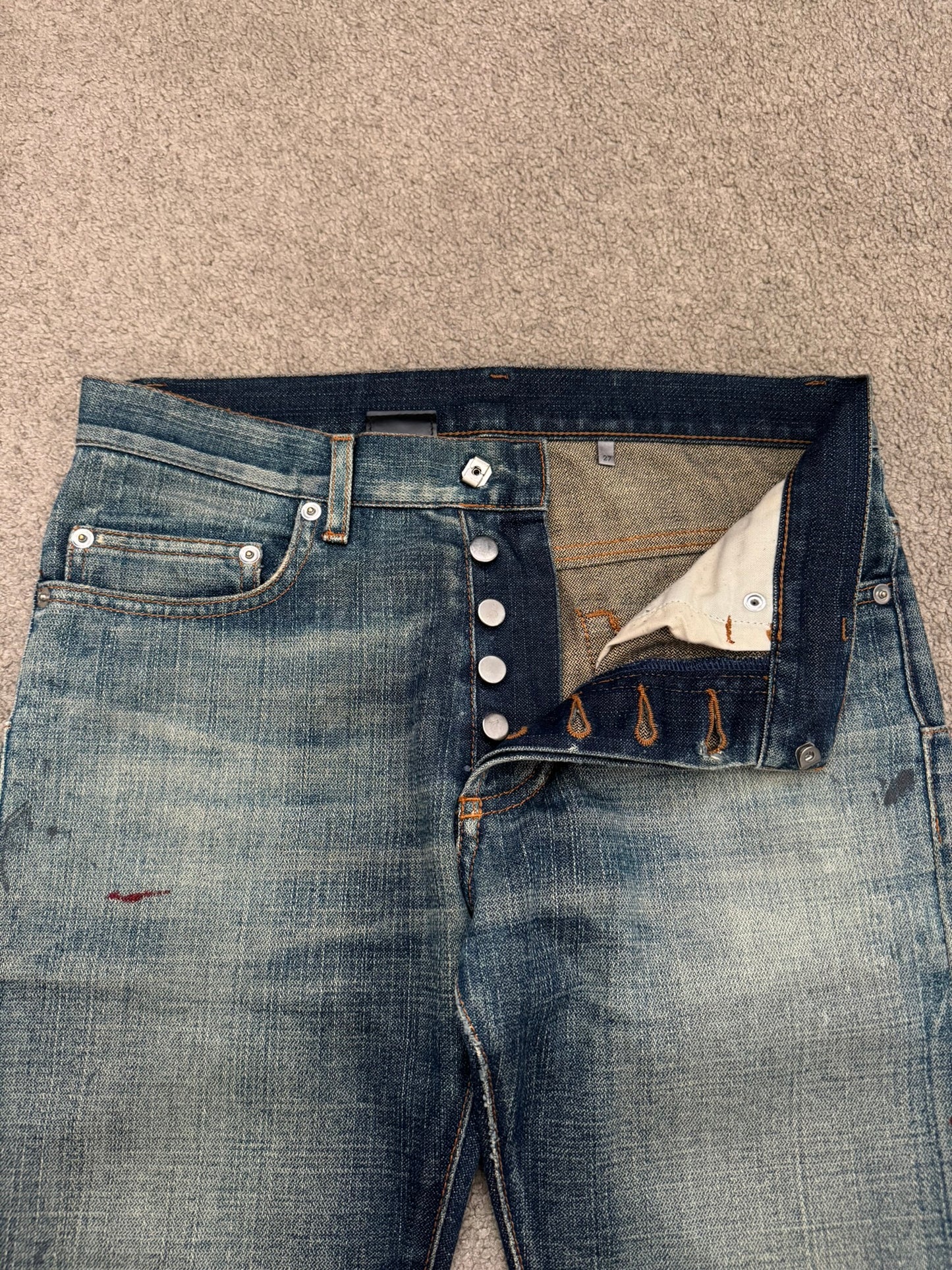 SS07 Dior Homme by Hedi Slimane "Under My Car" Denim Jeans