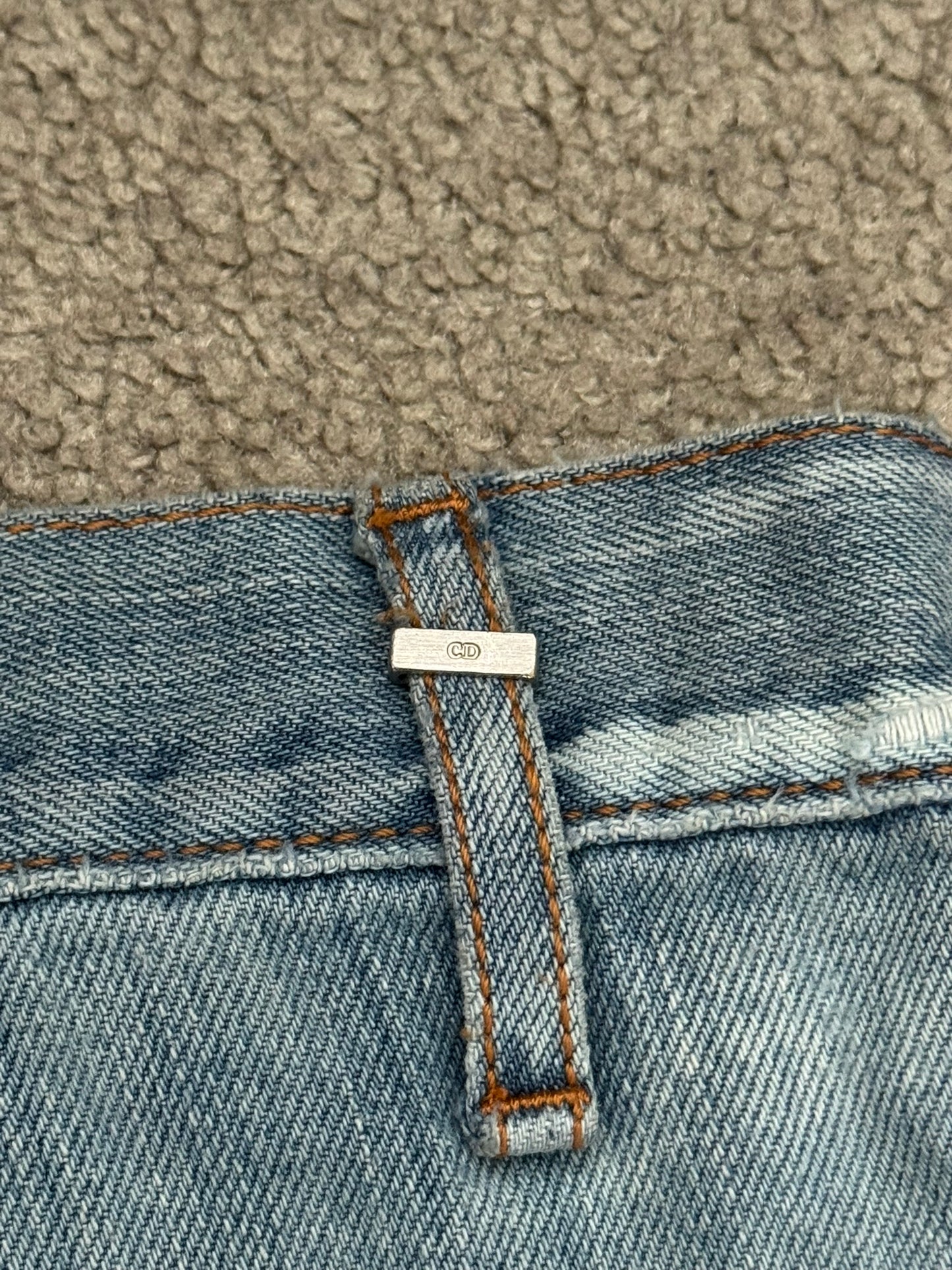 SS08 Dior Homme by Kris Van Assche Light Washed Blue Denim Jeans