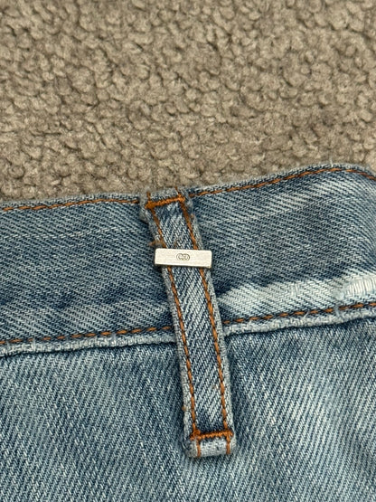 SS08 Dior Homme by Kris Van Assche Light Washed Blue Denim Jeans