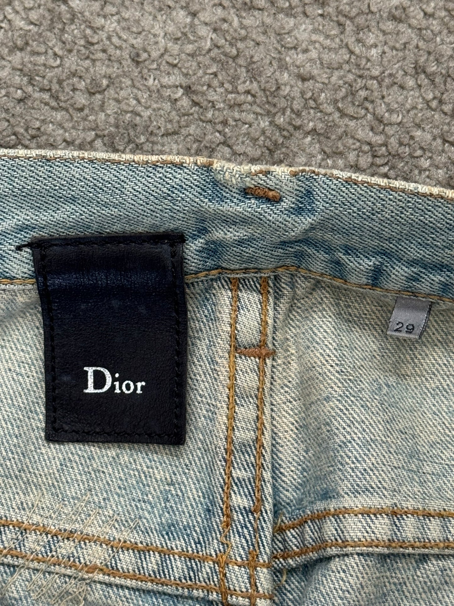SS06 Dior Homme by Hedi Slimane Crash Distressed Denim Jeans