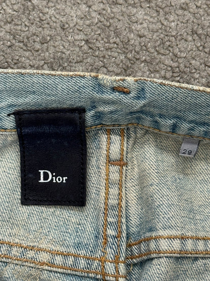 SS06 Dior Homme by Hedi Slimane Crash Distressed Denim Jeans