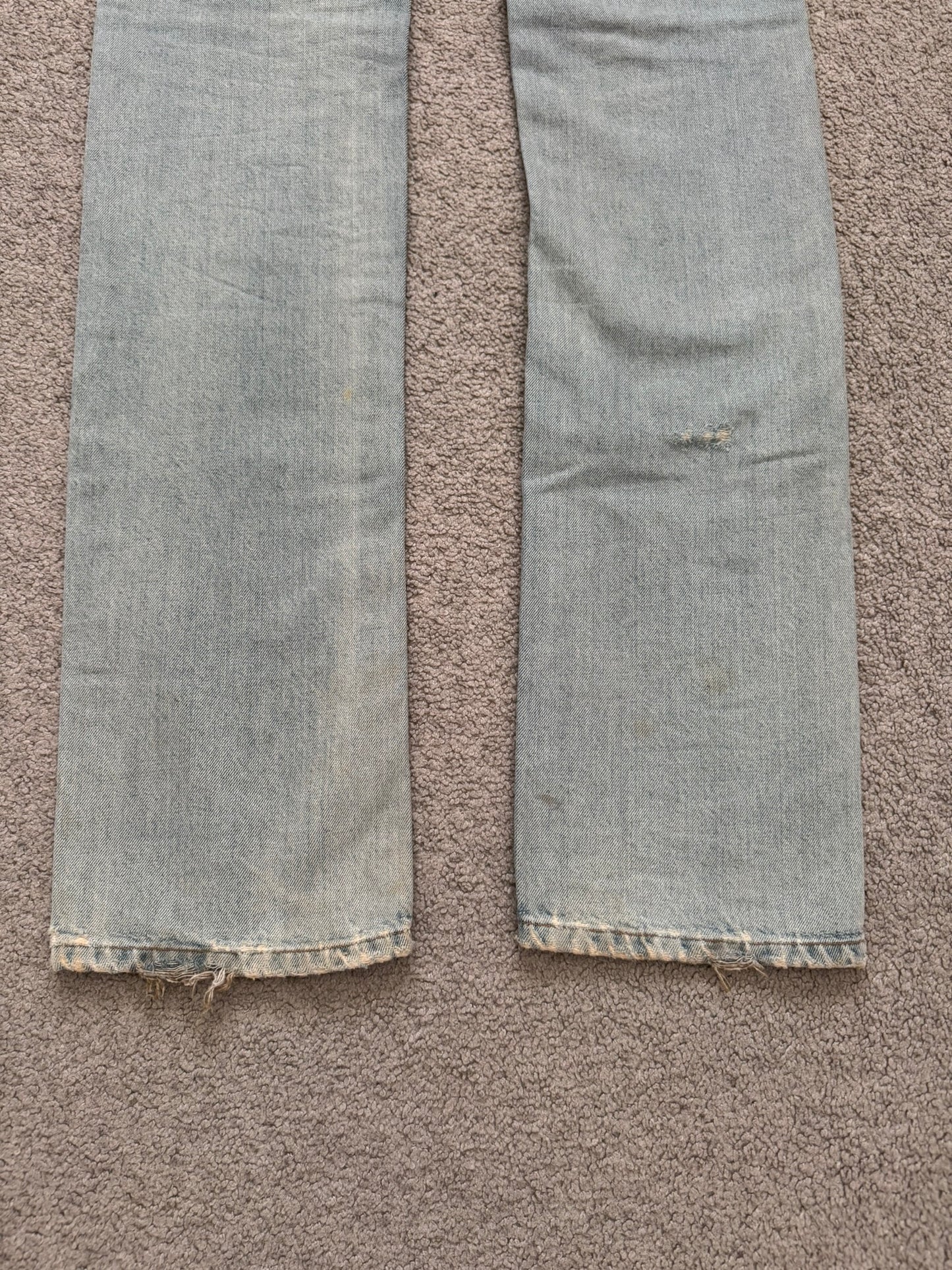 SS06 Dior Homme by Hedi Slimane Crash Distressed Denim Jeans