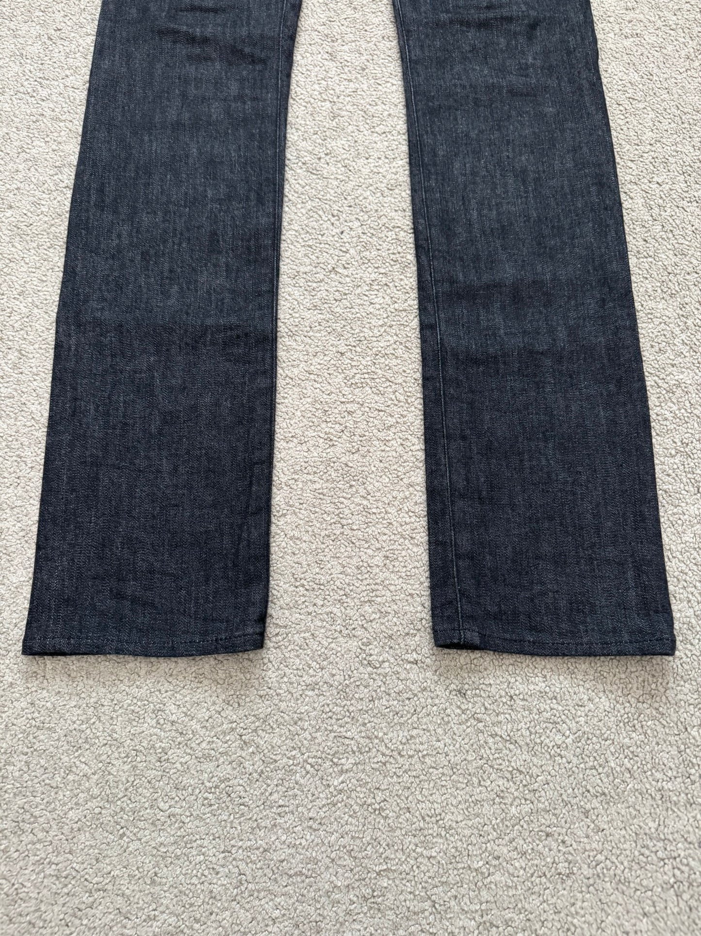 AW06 Dior Homme by Hedi Slimane MIJ Black Glitter Denim Jeans