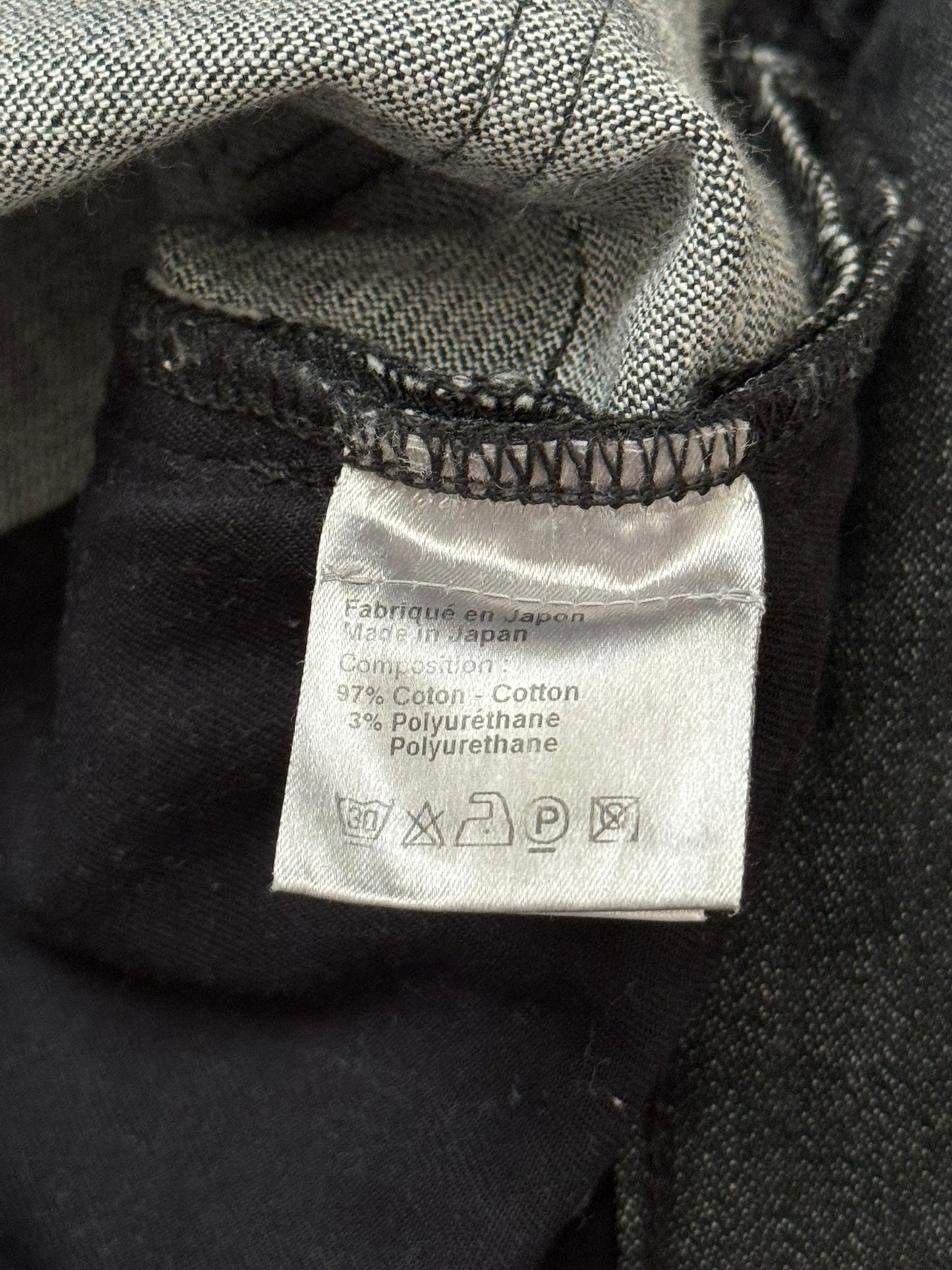 AW06 Dior Homme by Hedi Slimane MIJ Black Glitter Denim Jeans