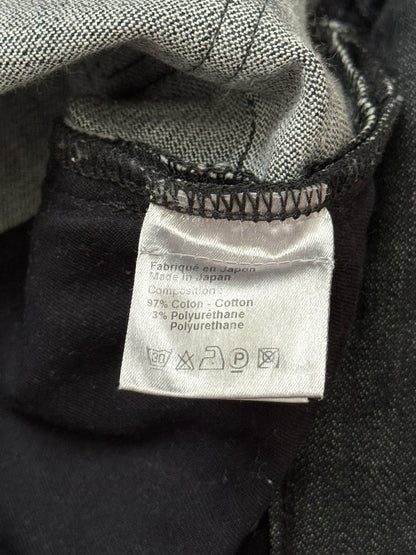 AW06 Dior Homme by Hedi Slimane MIJ Black Glitter Denim Jeans