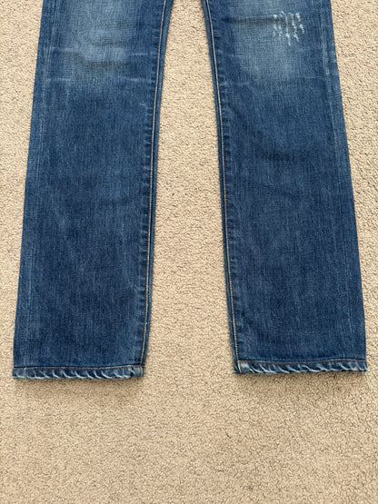 Dior Homme by Hedi Slimane MIJ Clawmark Blue Washed Denim Jeans