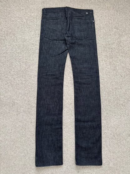 AW06 Dior Homme by Hedi Slimane MIJ Black Glitter Denim Jeans