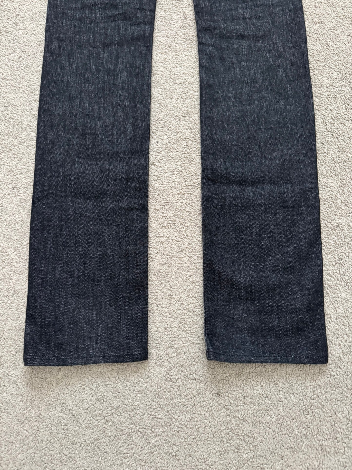 AW06 Dior Homme by Hedi Slimane MIJ Black Glitter Denim Jeans