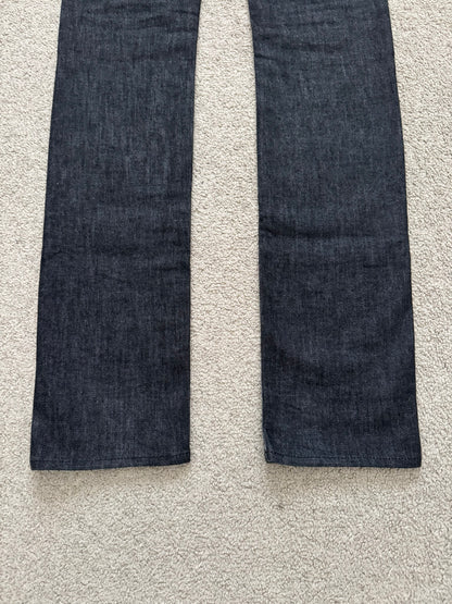 AW06 Dior Homme by Hedi Slimane MIJ Black Glitter Denim Jeans
