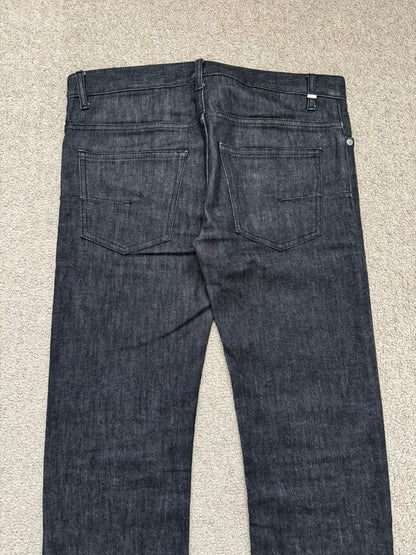 AW06 Dior Homme by Hedi Slimane MIJ Black Glitter Denim Jeans