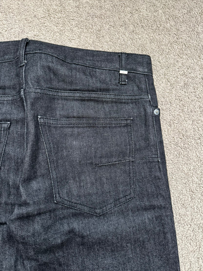 AW06 Dior Homme by Hedi Slimane MIJ Black Glitter Denim Jeans