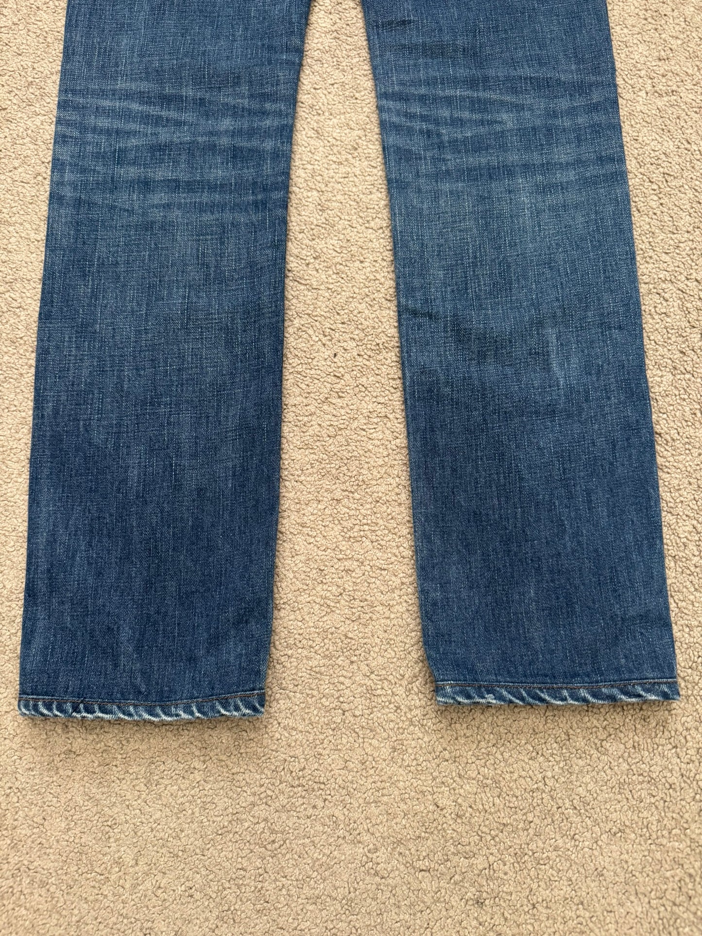 Dior Homme by Hedi Slimane MIJ Clawmark Blue Washed Denim Jeans