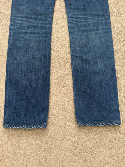 Dior Homme by Hedi Slimane MIJ Clawmark Blue Washed Denim Jeans