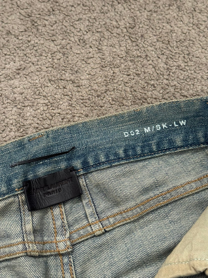 FW16 Saint Laurent by Hedi Slimane Crash Distressed D02 Denim Jeans