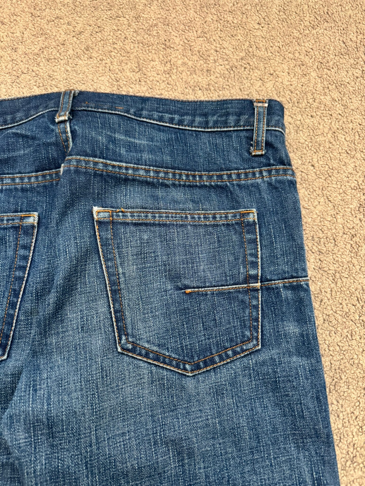 Dior Homme by Hedi Slimane MIJ Clawmark Blue Washed Denim Jeans