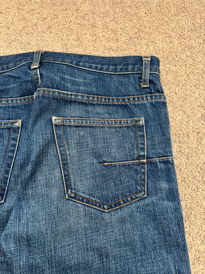 Dior Homme by Hedi Slimane MIJ Clawmark Blue Washed Denim Jeans