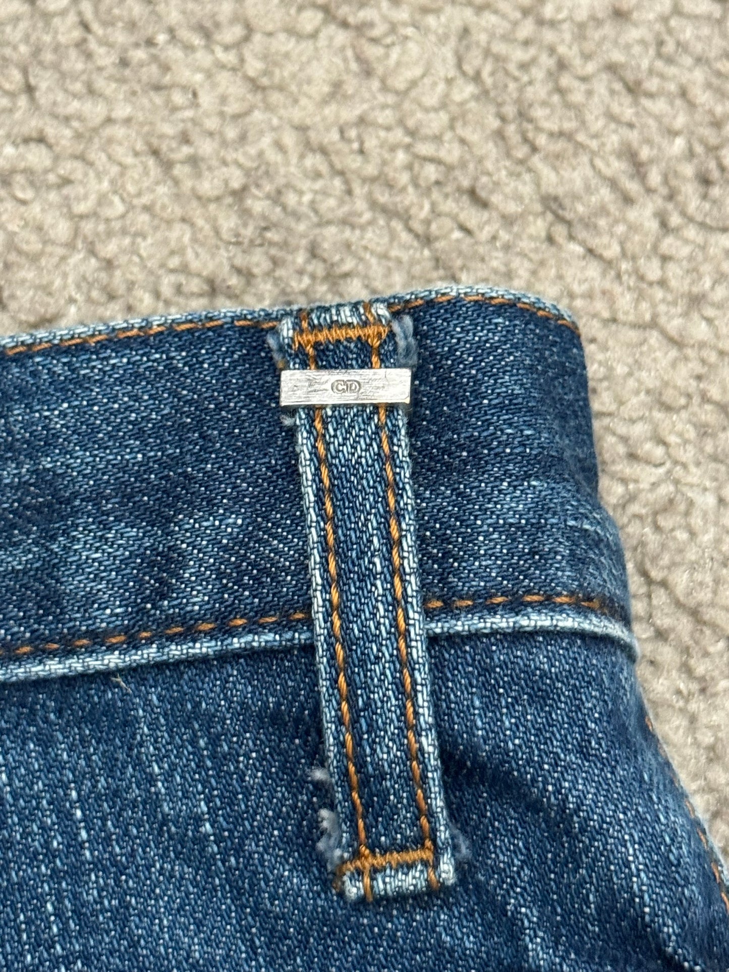 Dior Homme by Hedi Slimane MIJ Clawmark Blue Washed Denim Jeans