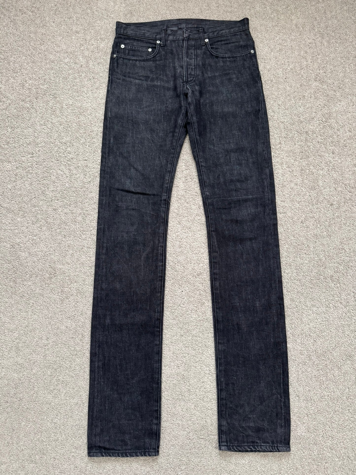 SS05 Dior Homme by Hedi Slimane MIJ Washed Black Denim Jeans