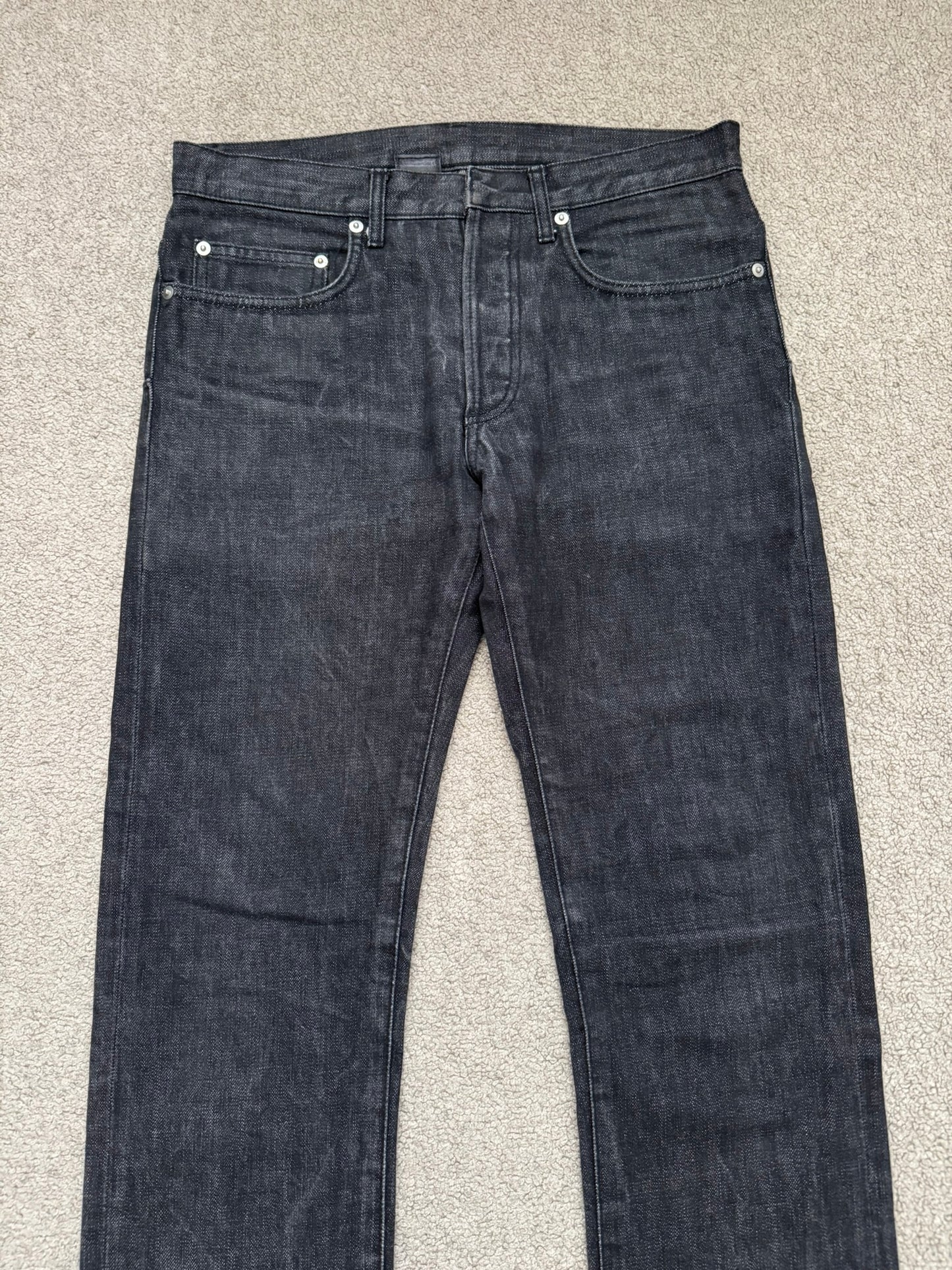 SS05 Dior Homme by Hedi Slimane MIJ Washed Black Denim Jeans