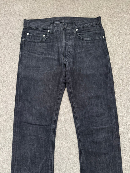 SS05 Dior Homme by Hedi Slimane MIJ Washed Black Denim Jeans