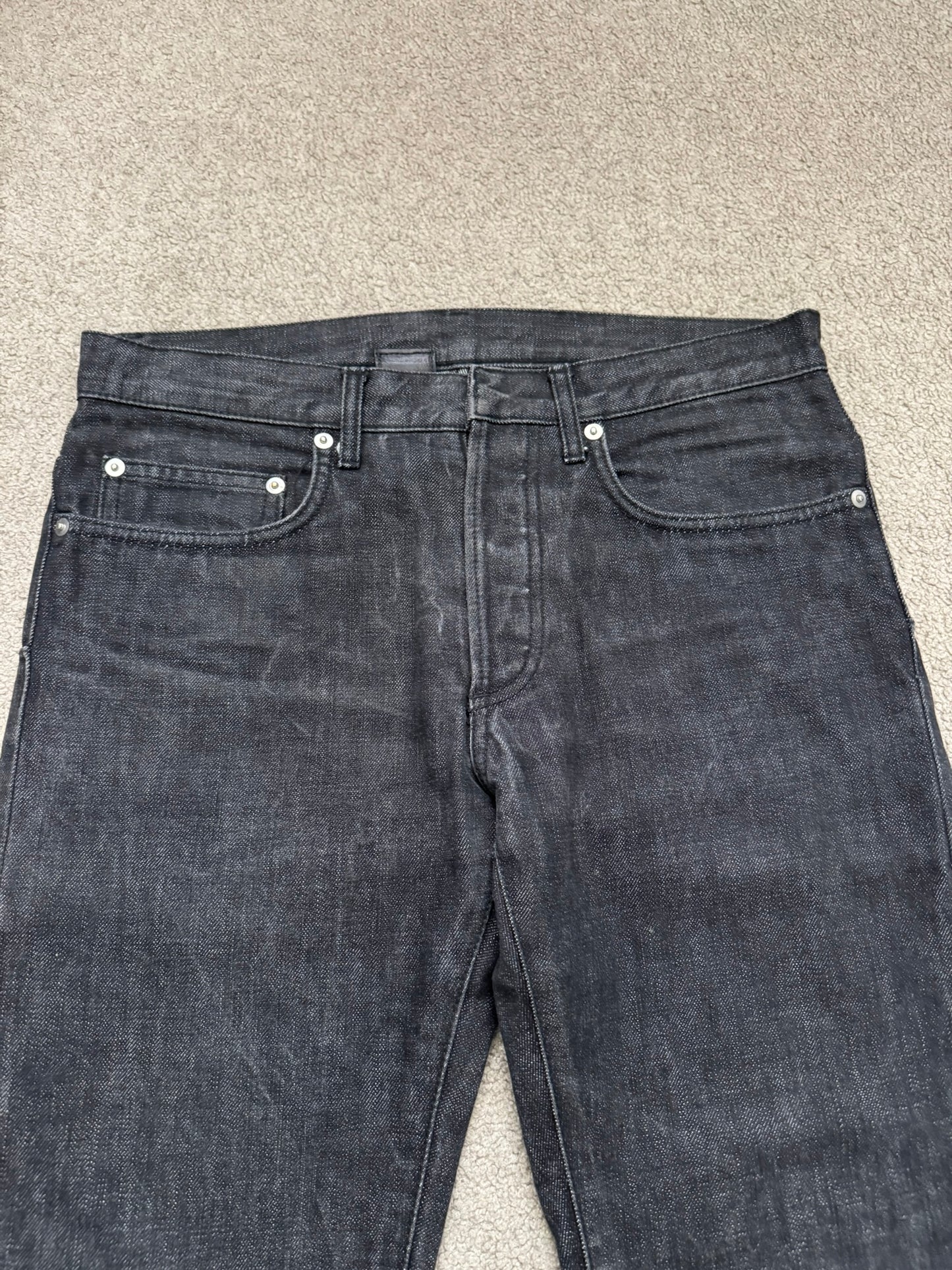 SS05 Dior Homme by Hedi Slimane MIJ Washed Black Denim Jeans