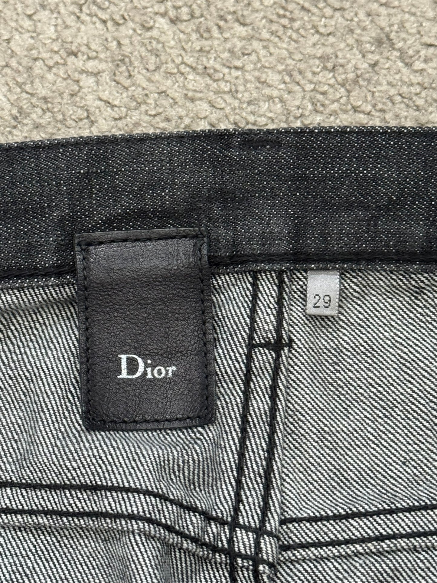 SS05 Dior Homme by Hedi Slimane MIJ Washed Black Denim Jeans