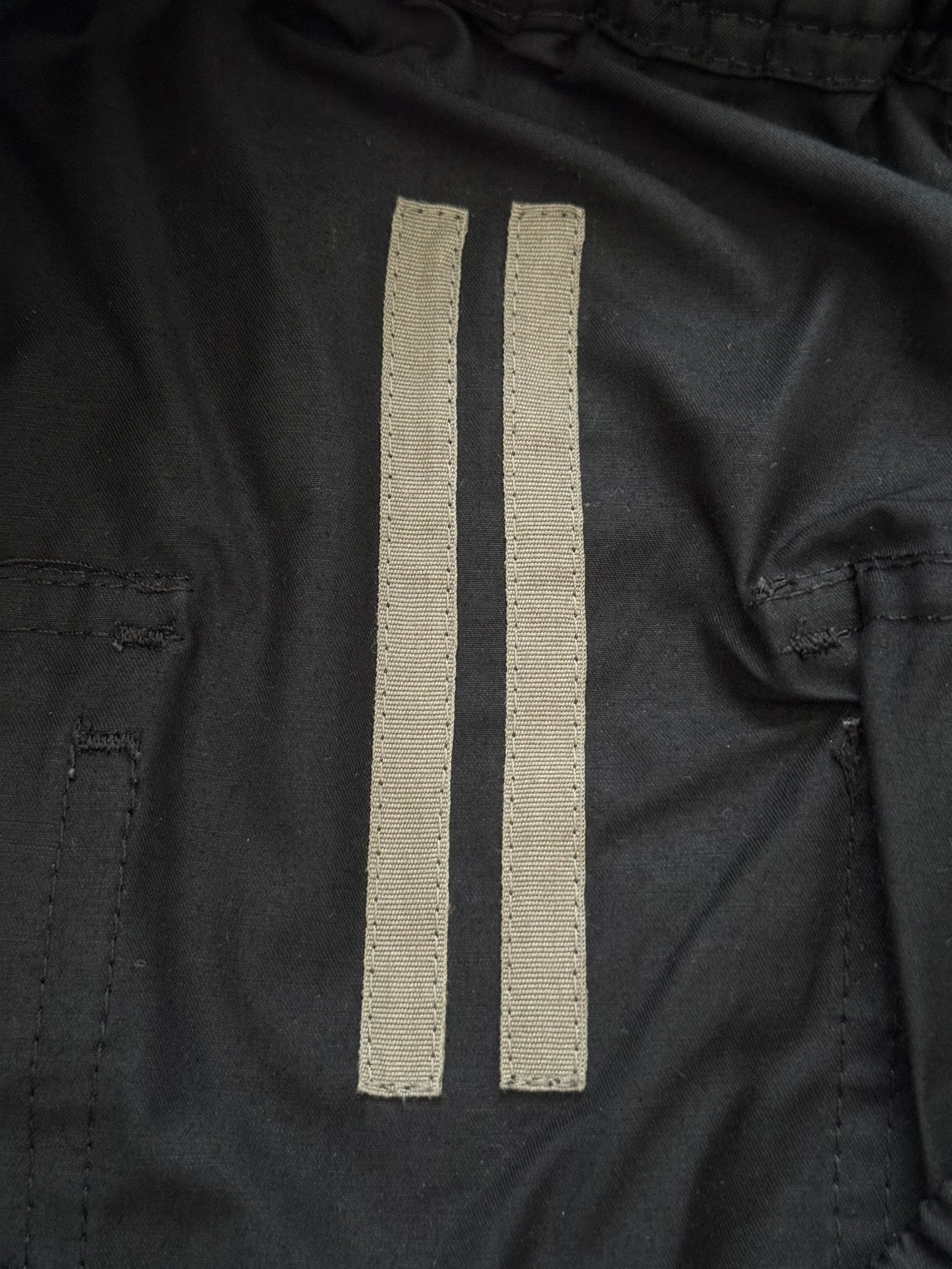 SS21 Rick Owens DRKSHDW Black Cotton Nylon Pods Shorts