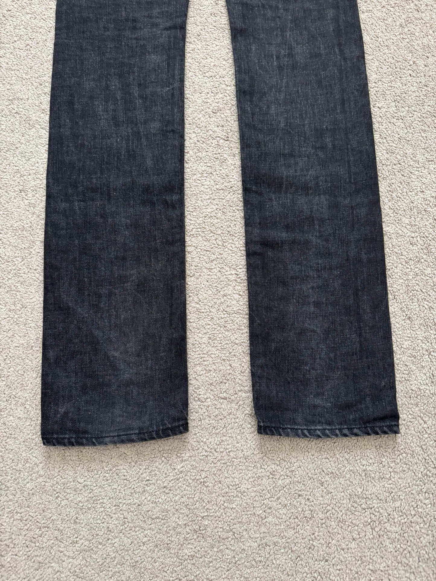 SS05 Dior Homme by Hedi Slimane MIJ Washed Black Denim Jeans