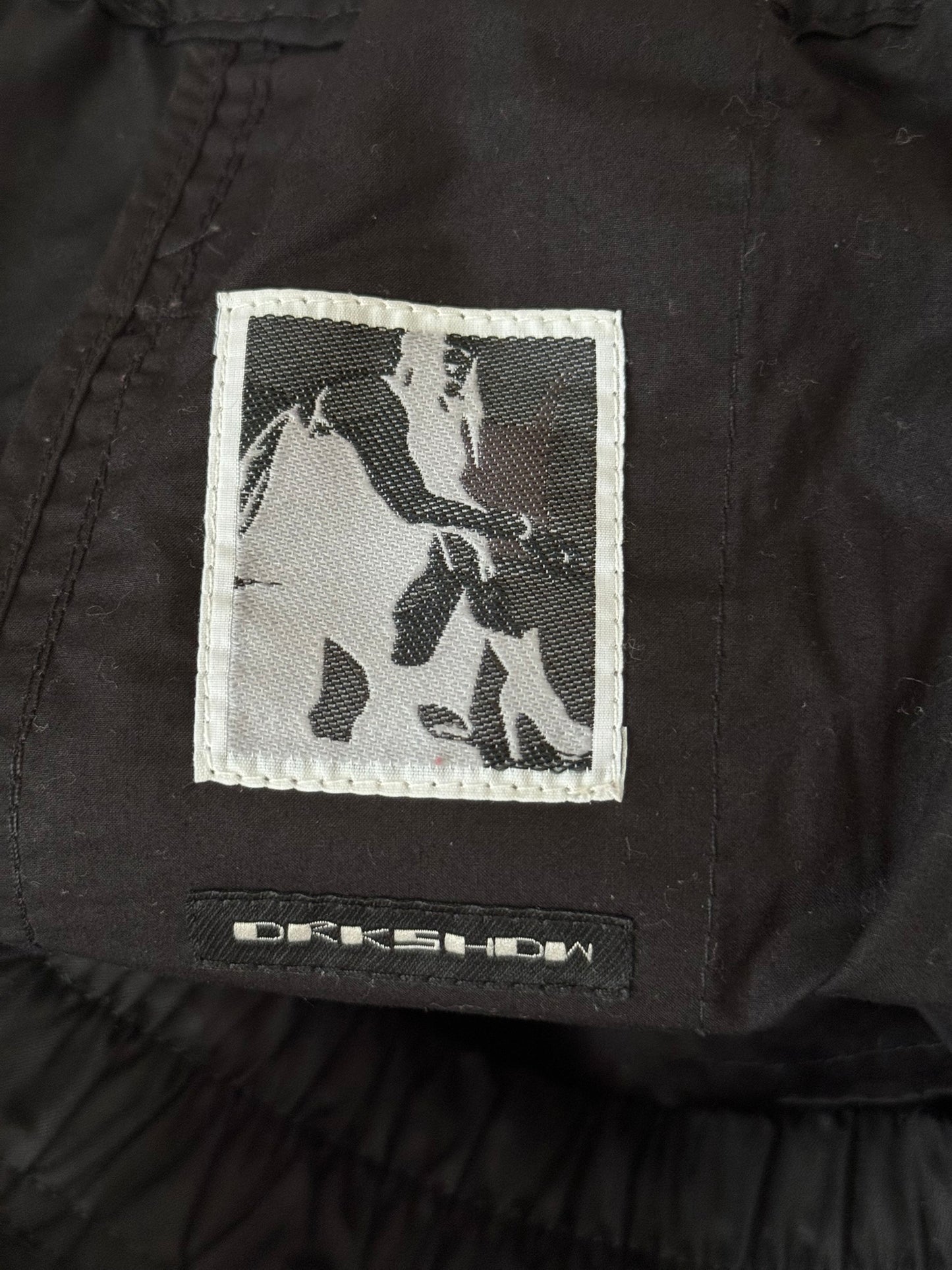 SS21 Rick Owens DRKSHDW Black Cotton Nylon Pods Shorts