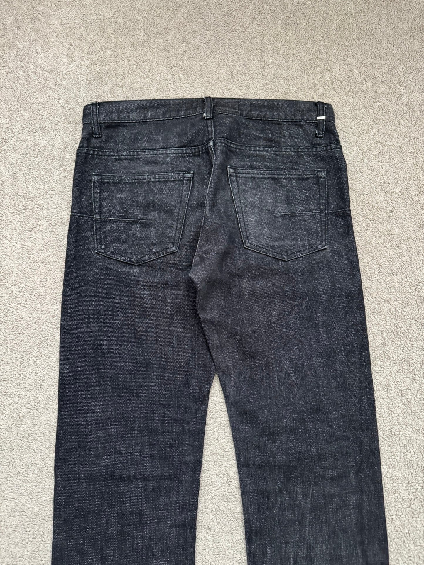 SS05 Dior Homme by Hedi Slimane MIJ Washed Black Denim Jeans