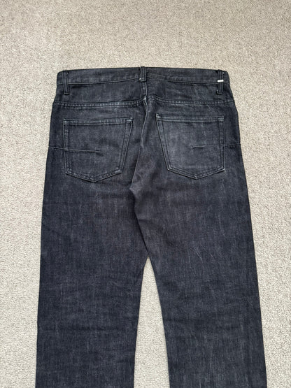 SS05 Dior Homme by Hedi Slimane MIJ Washed Black Denim Jeans