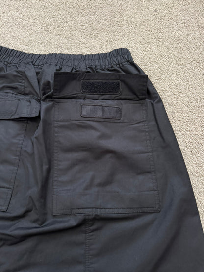 SS21 Rick Owens DRKSHDW Black Cotton Nylon Pods Shorts