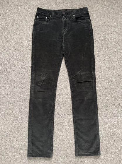 FW15 Saint Laurent by Hedi Slimane D02 Brown Corduroy Pants
