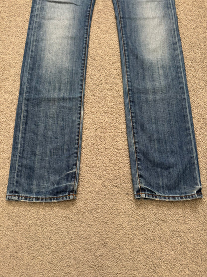 SS08 Dior Homme by Kris Van Assche Washed Blue Denim Jeans