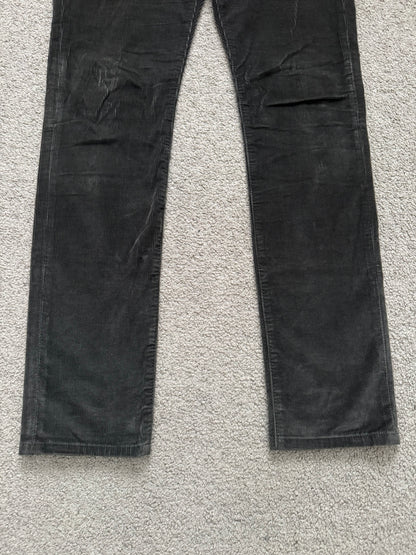 FW15 Saint Laurent by Hedi Slimane D02 Brown Corduroy Pants