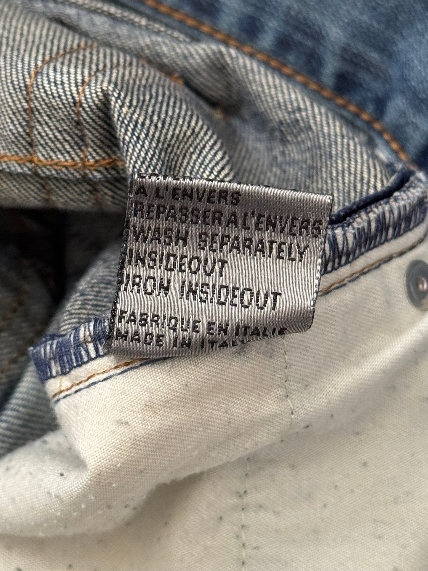 SS08 Dior Homme by Kris Van Assche Washed Blue Denim Jeans