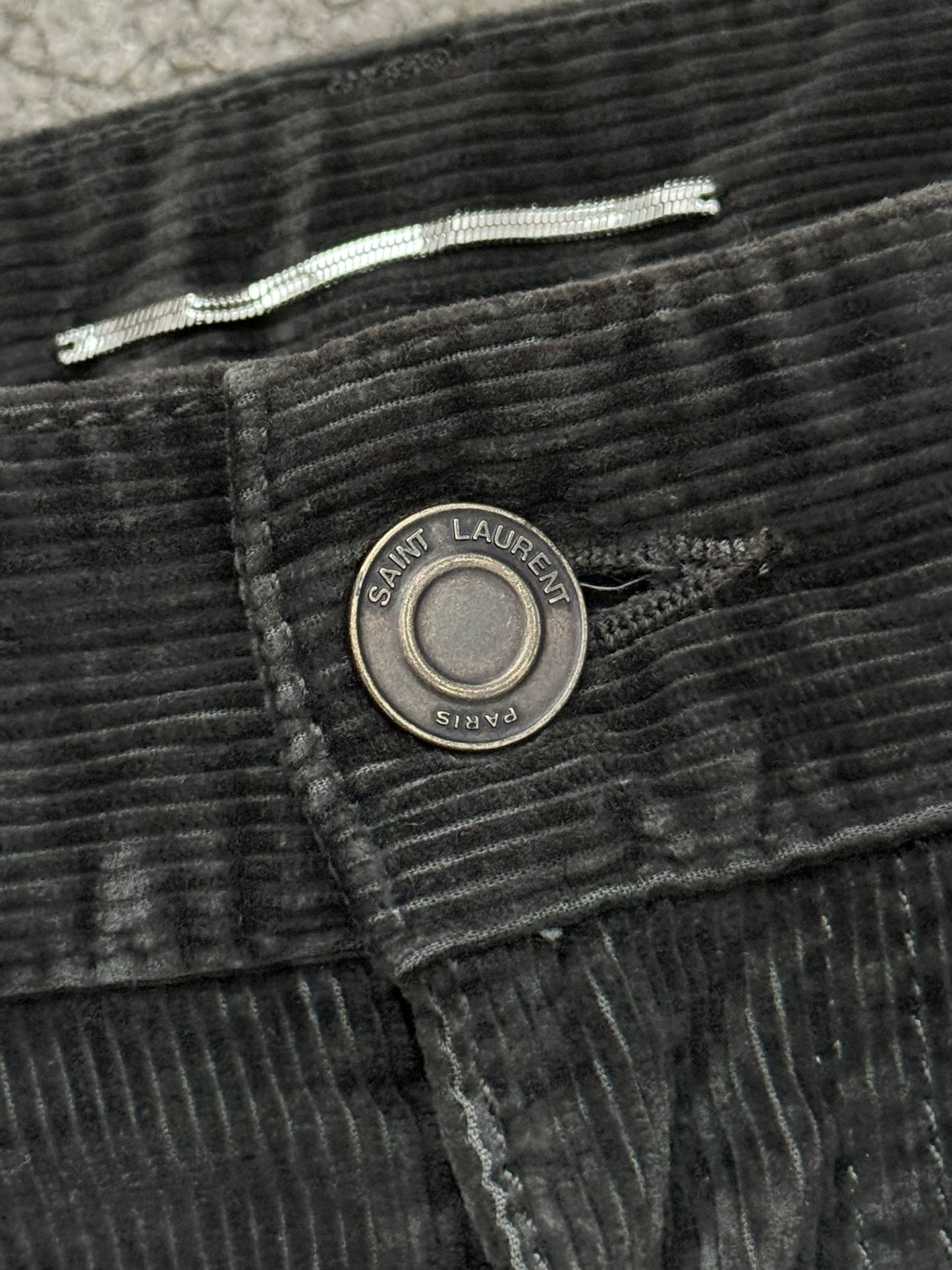 FW15 Saint Laurent by Hedi Slimane D02 Brown Corduroy Pants