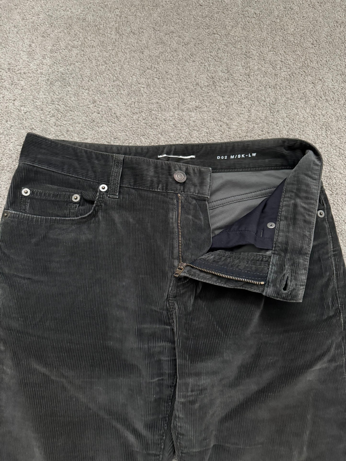 FW15 Saint Laurent by Hedi Slimane D02 Brown Corduroy Pants