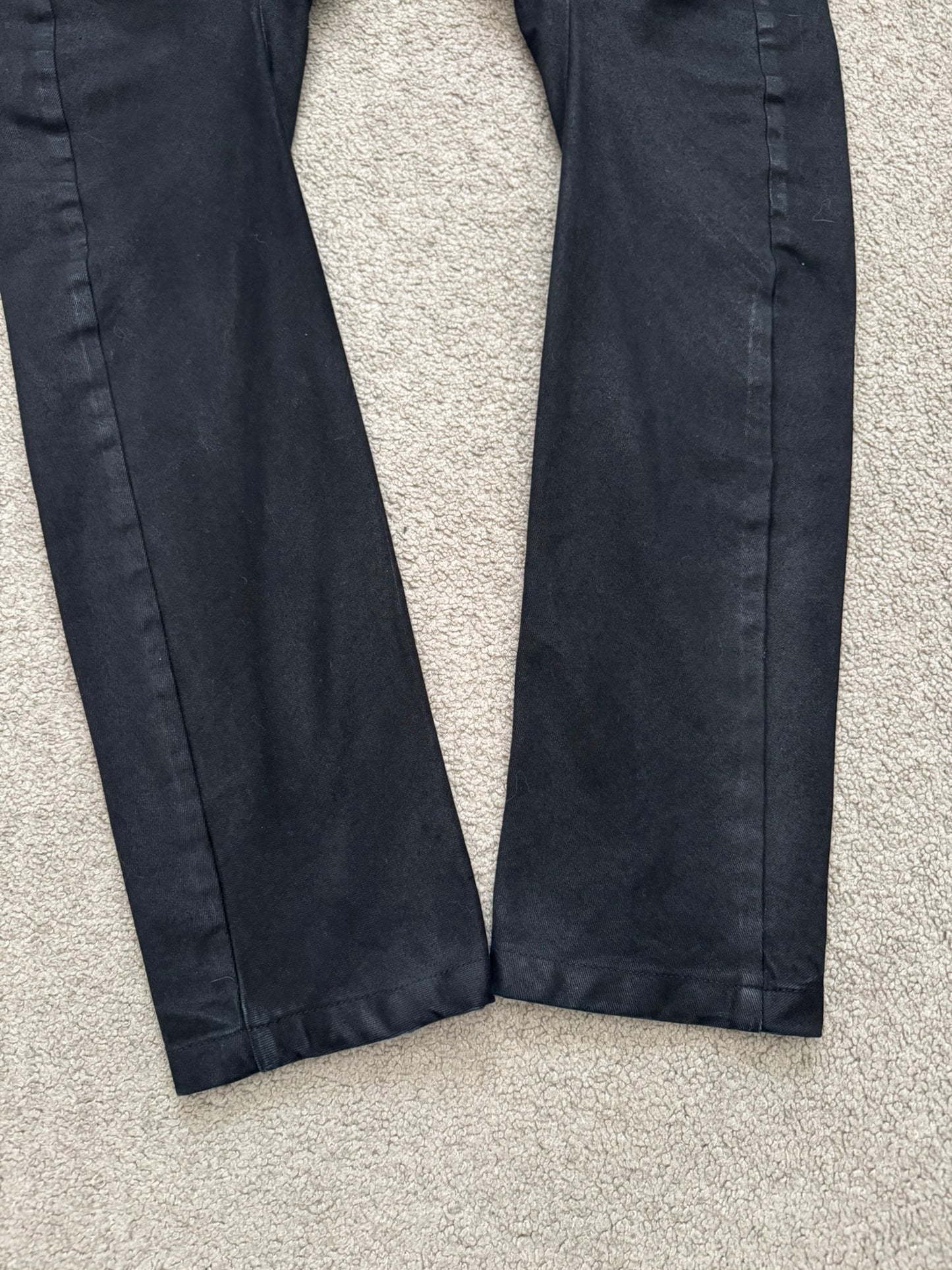 FW16/17 Julius "Beast" Black Waxed Gas Mask Cargo Denim Jeans
