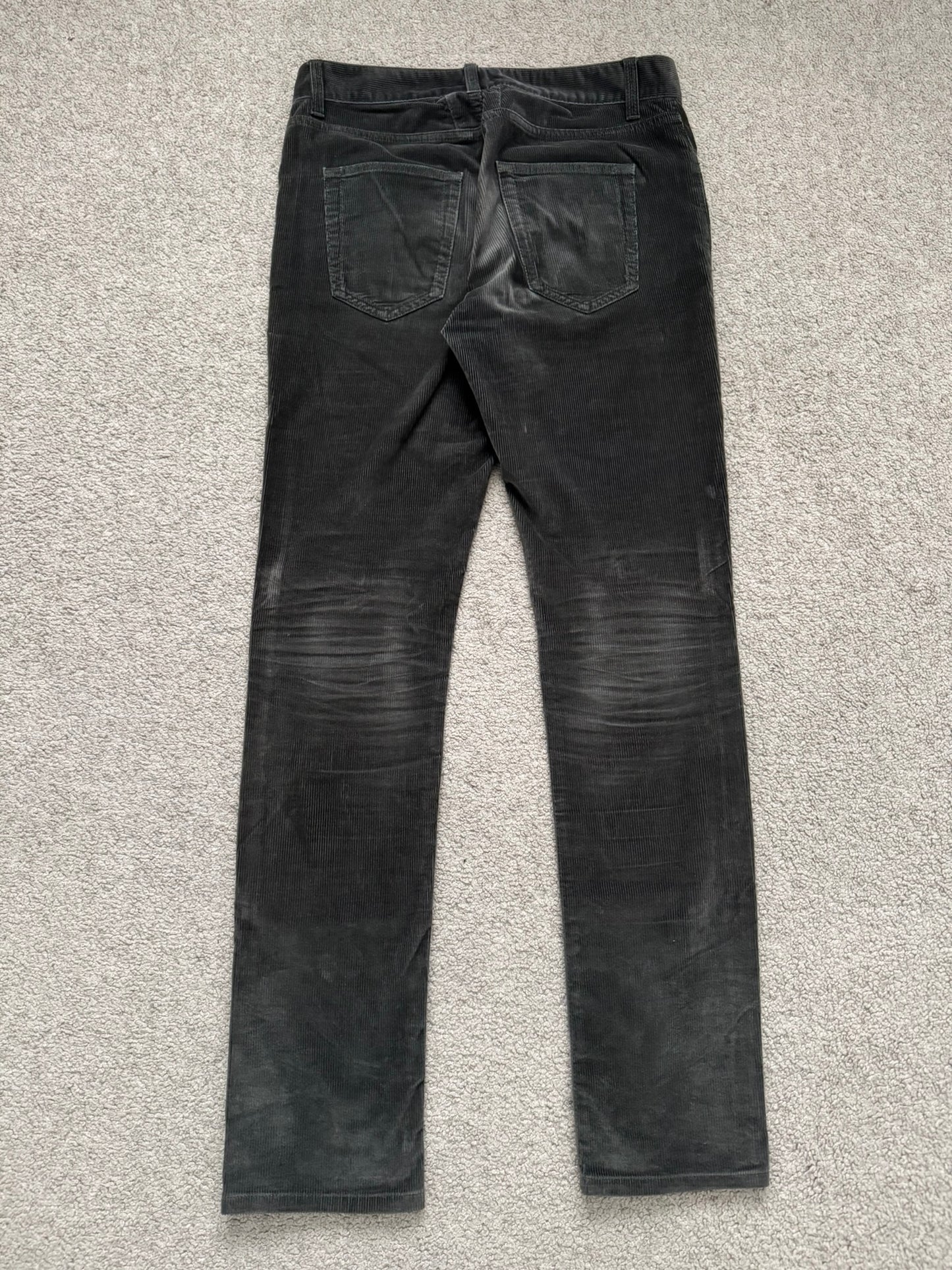 FW15 Saint Laurent by Hedi Slimane D02 Brown Corduroy Pants