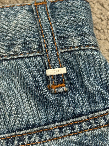SS08 Dior Homme by Kris Van Assche Washed Blue Denim Jeans